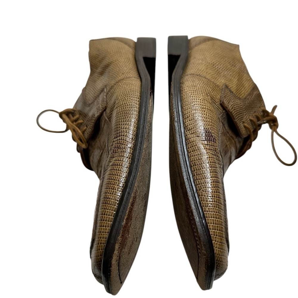 Men's Brown Leather Dress Shoes - Picture 7 of 16